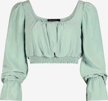 FRESHLIONS Blouse in Green: front
