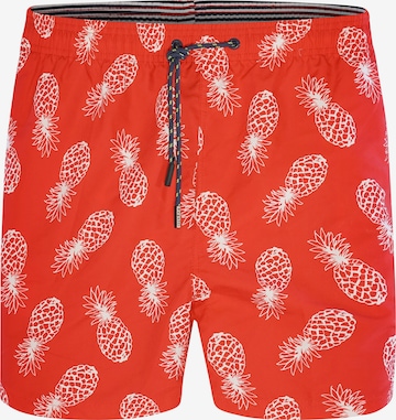 Shorts de bain ' Alin ' bugatti en rouge : devant