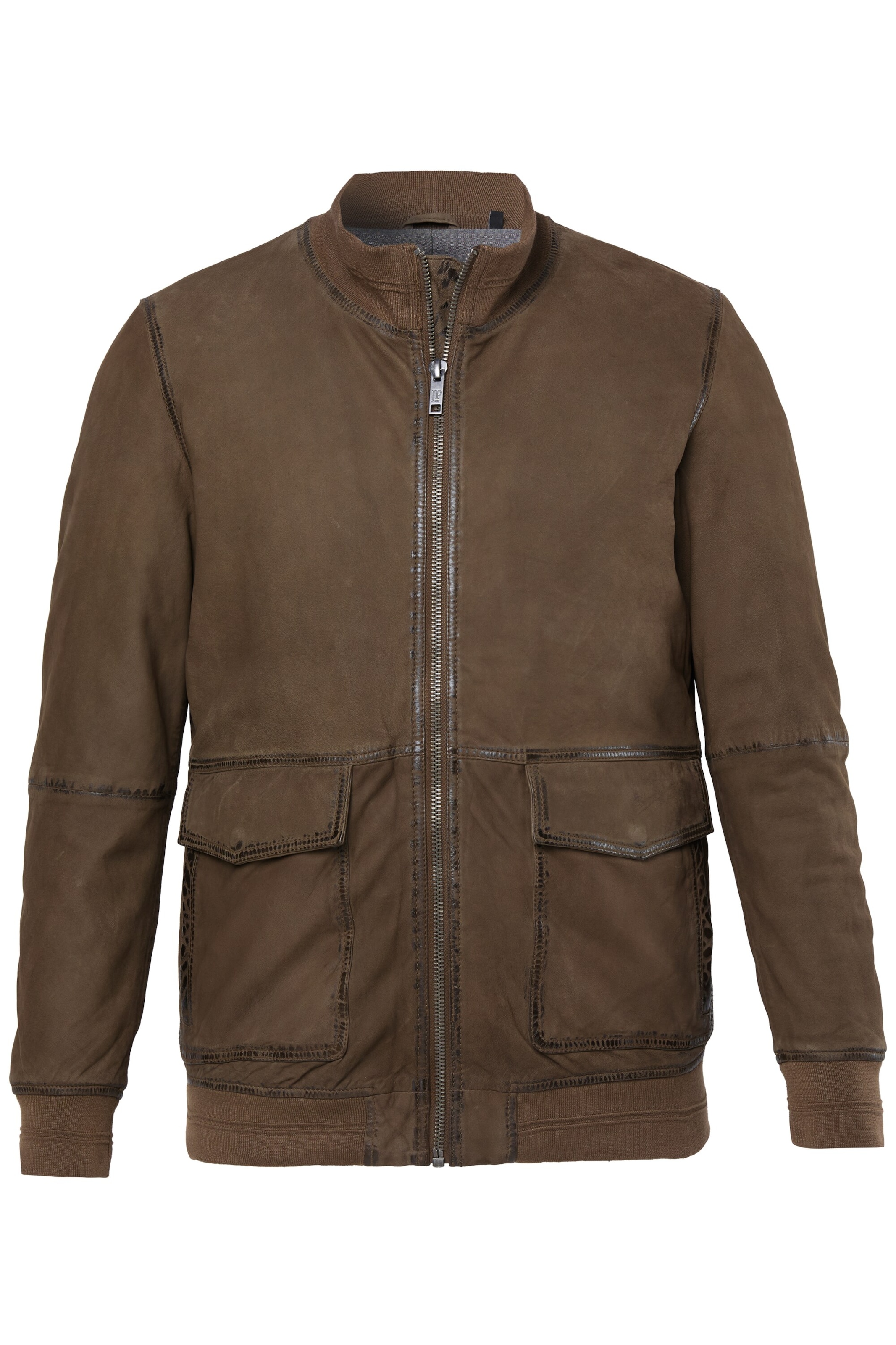 JP1880 Between-season jacket in Brown: front