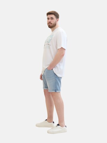 TOM TAILOR Men + Regular Shorts in Blau