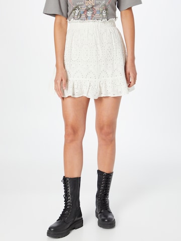 Gina Tricot - Falda 'Ina' en blanco: frente