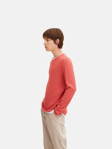 TOM TAILOR DENIM Pullover in Orange