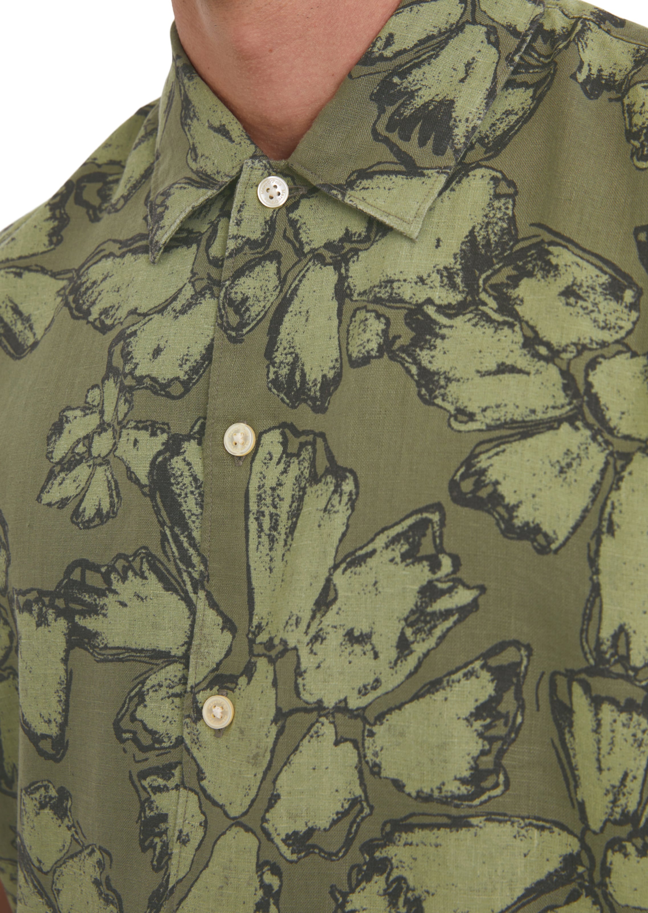 Marc O'Polo Regular fit Button Up Shirt in Green