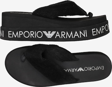 Emporio Armani Sandalen 40 in Schwarz: Vorderseite