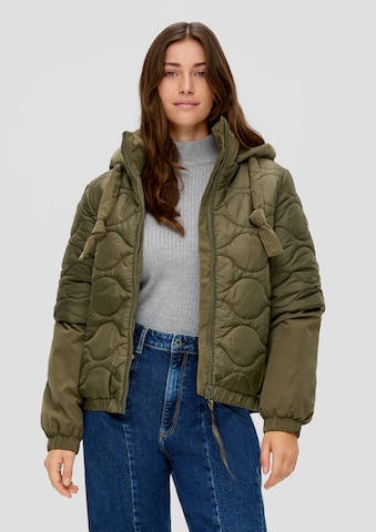 QS Between-season jacket in Green: front