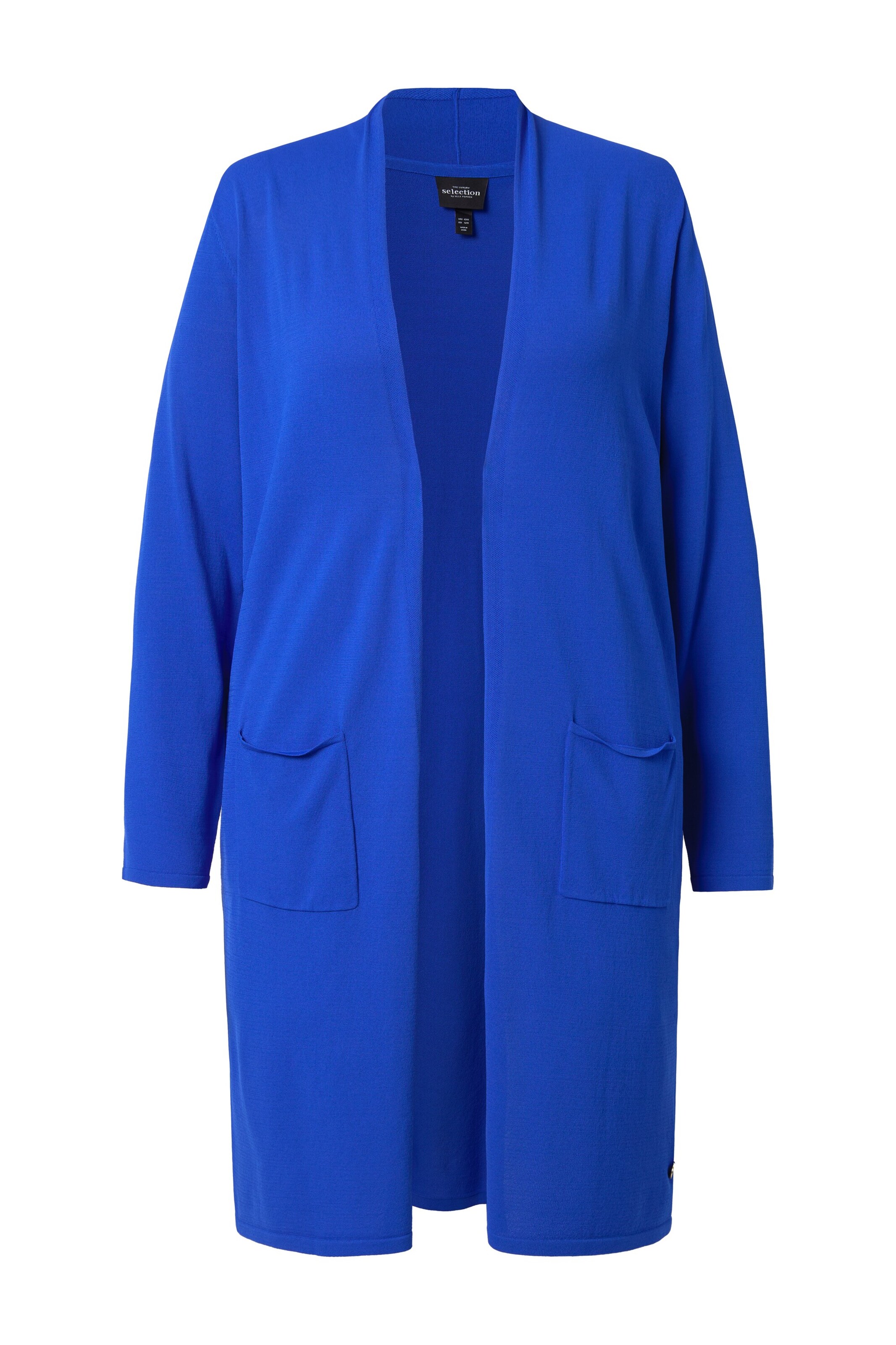 Ulla Popken Strickjacke in Blau: Vorderseite