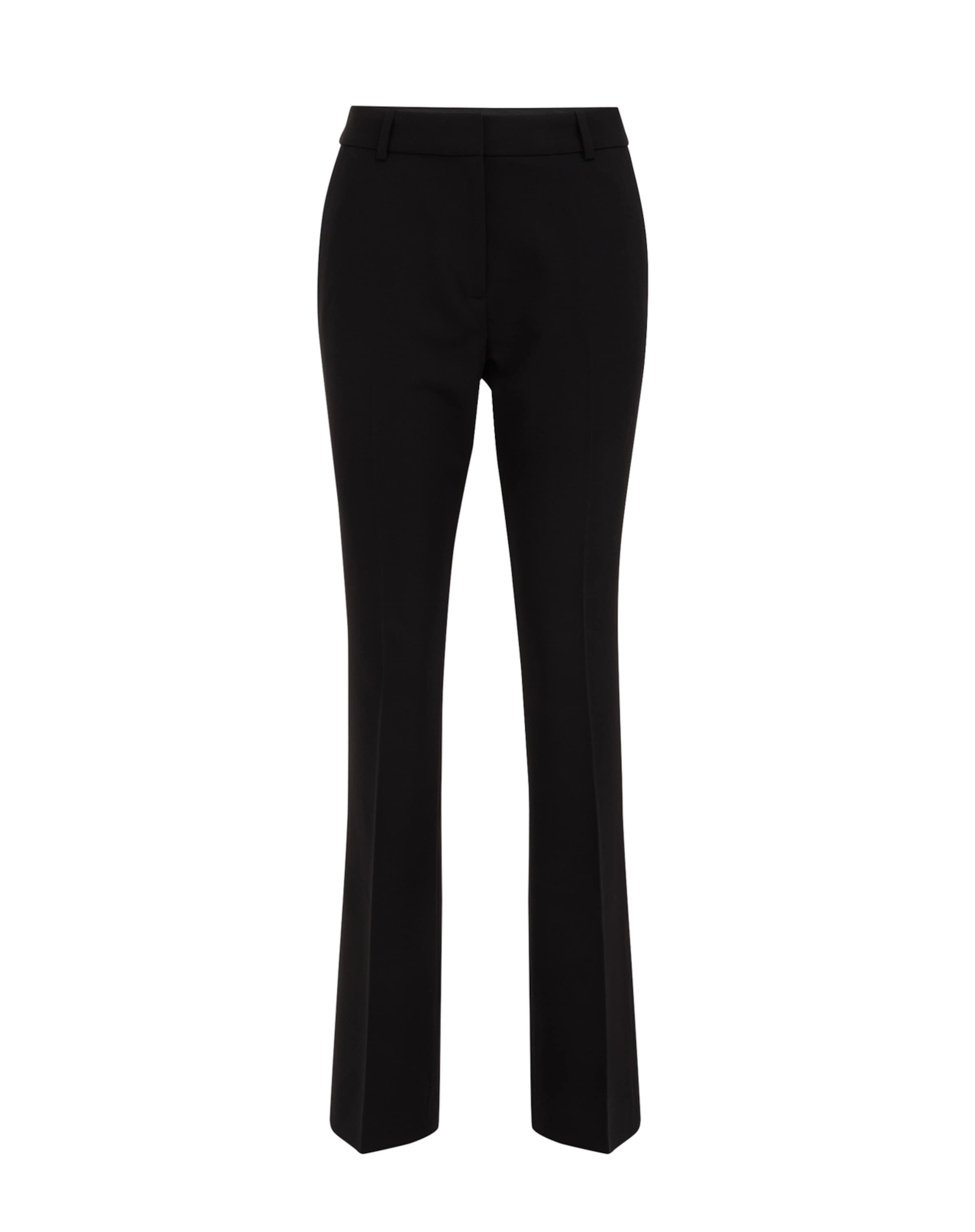 WE Fashion Bootcut Nohavice - Čierna: predná strana