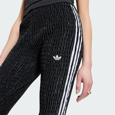 ADIDAS ORIGINALS Leggings 'adidas x MIA MARQUEZ CAPRI RUCHED' en XXS/Regular en noir / blanc, Vue avec produit