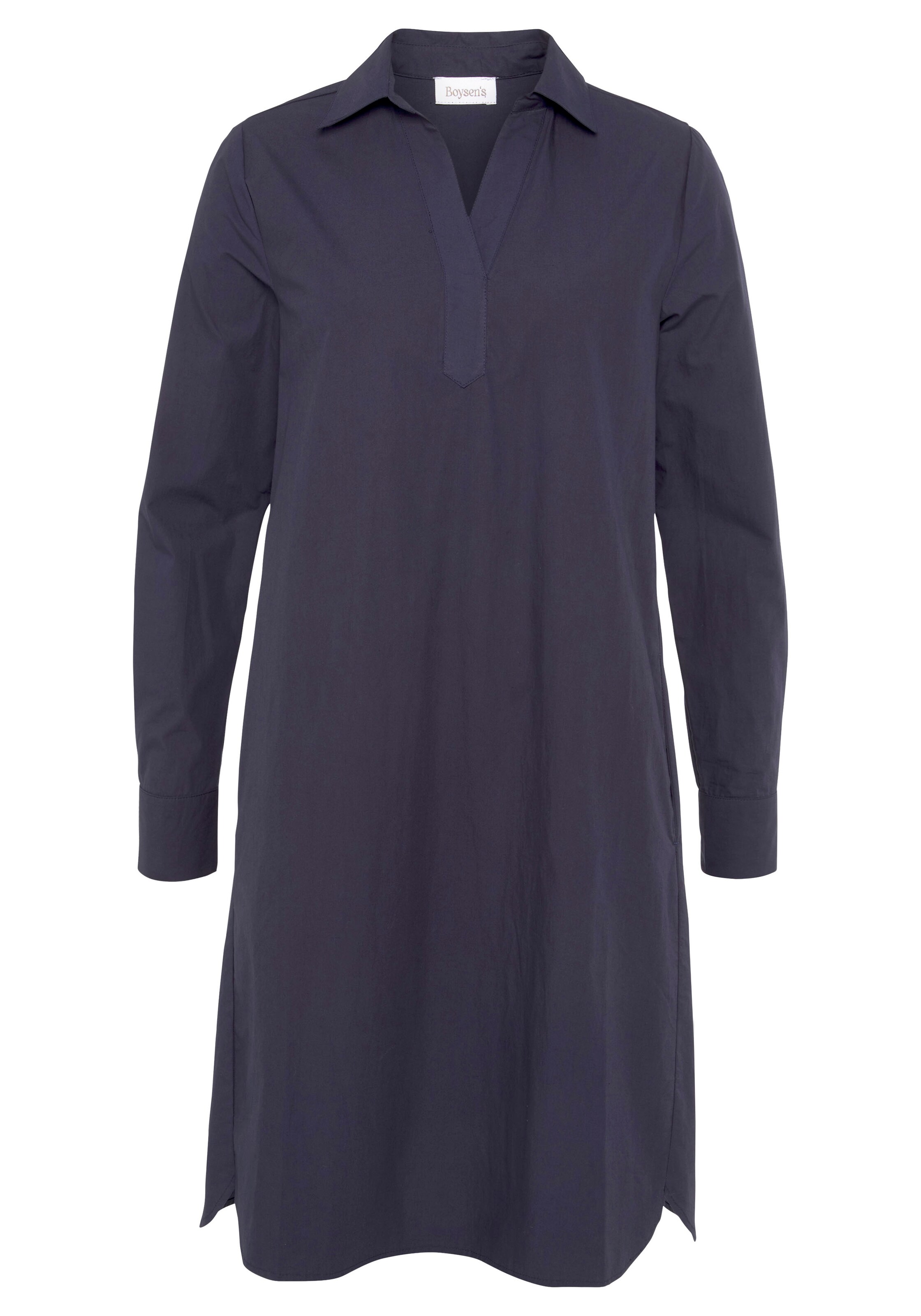 BOYSEN'S Shirt Dress in Blue: front