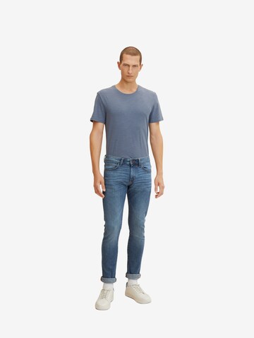 Skinny Jean 'Troy' TOM TAILOR en bleu