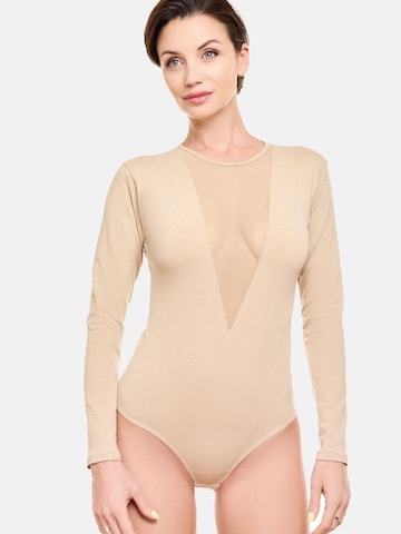 Evoni Blusenbody in Beige