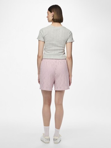PIECES Regular Broek 'PCMimi' in Roze
