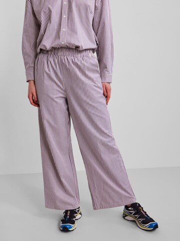 Wide Leg Pantalon 'Filipa' PIECES en violet : devant