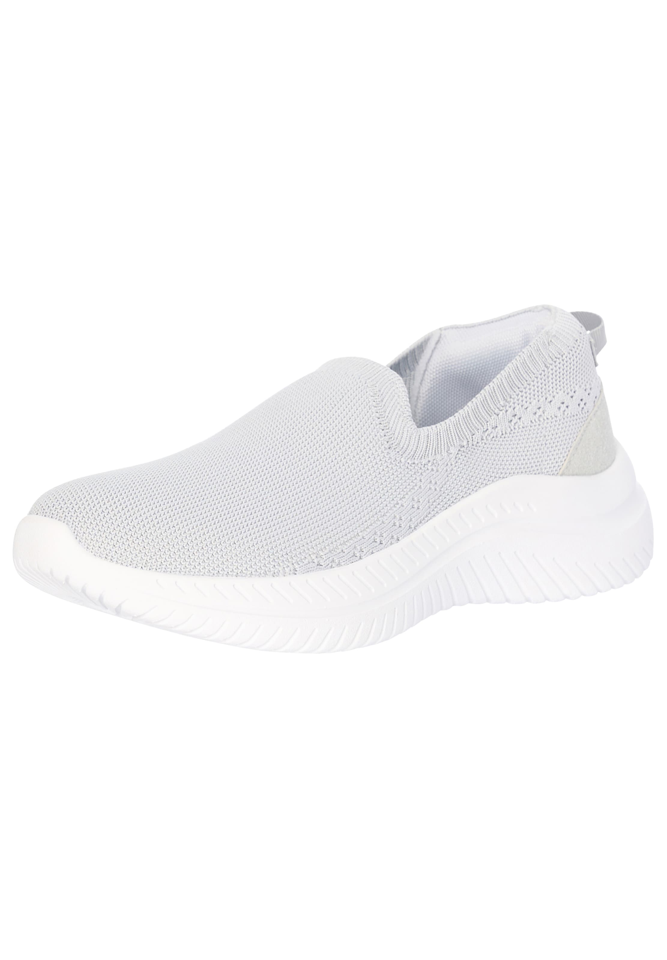 Scarpa slip-on di Elara in grigio: frontale