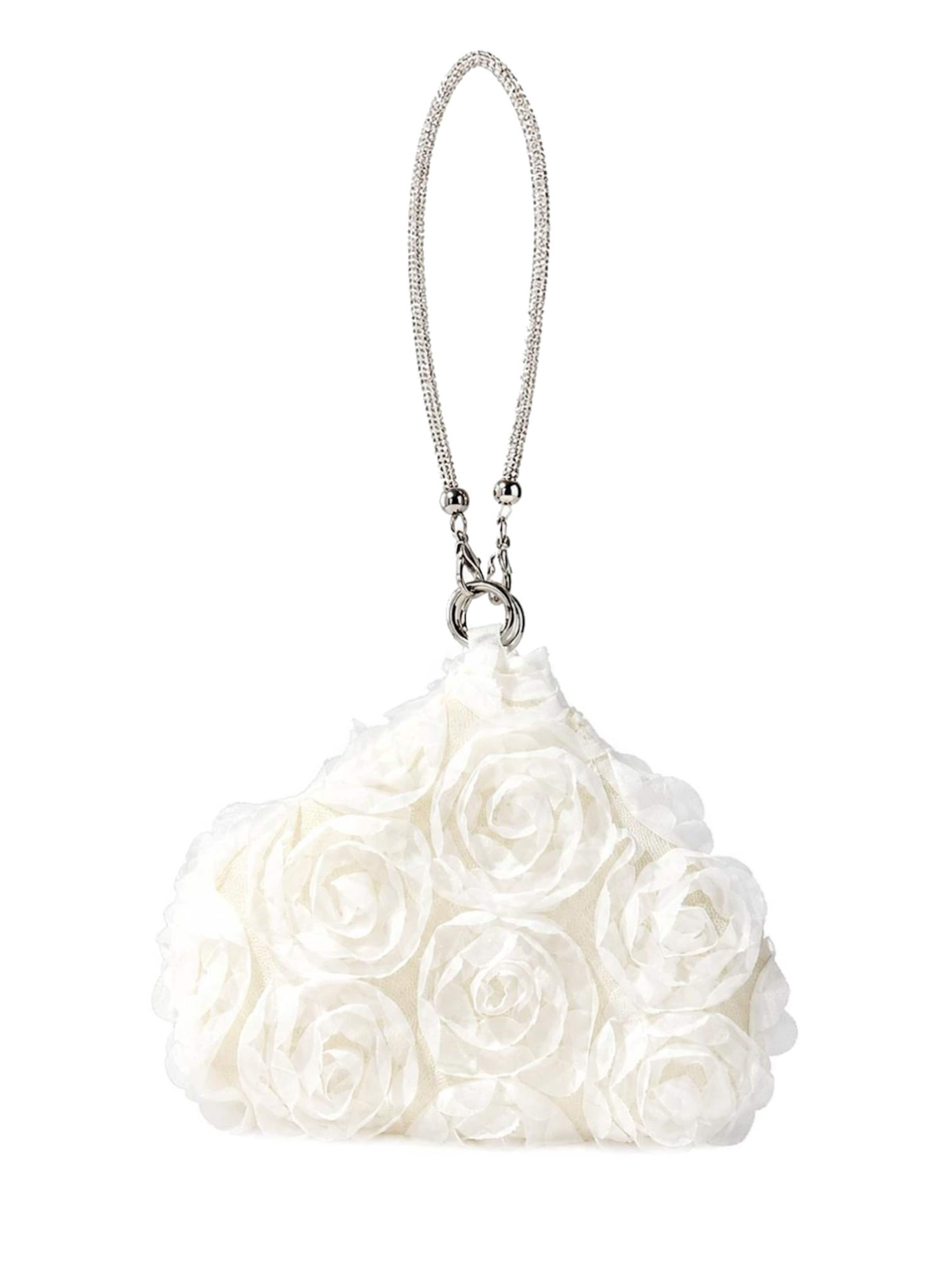 Tomshop24-7 Handbag 'Brauttasche Roos' in White: front