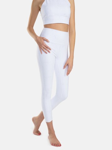 Regular Leggings Spyder en blanc : devant