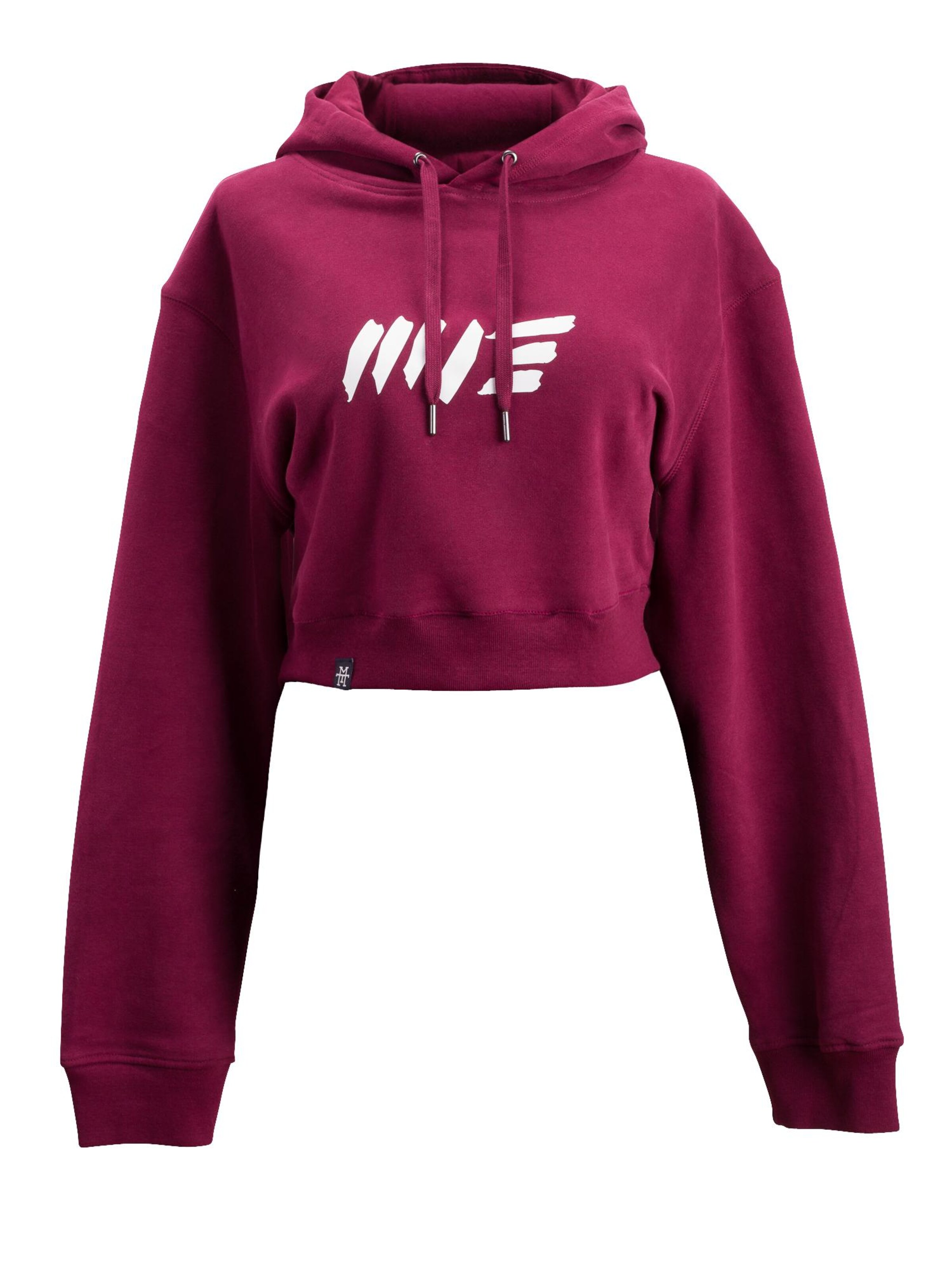 Manufaktur13 Sweatshirt 'Crop Hoodie' in Red: front