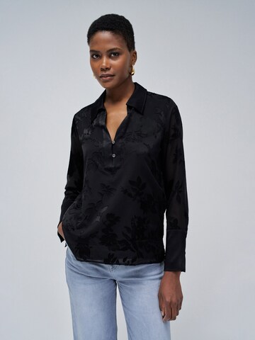 Salsa Jeans Blouse in Zwart: voorkant