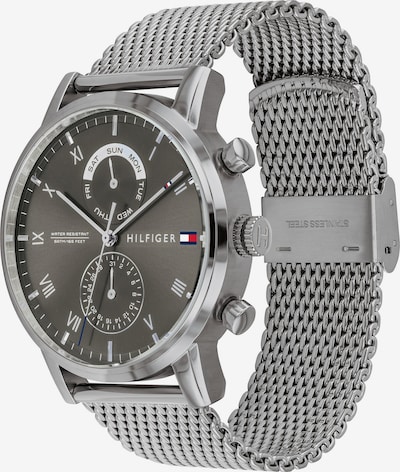 TOMMY HILFIGER Uhr in anthrazit / silber, Produktansicht