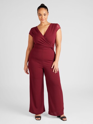 WAL G. Jumpsuit 'CONNOR' in Rood: voorkant