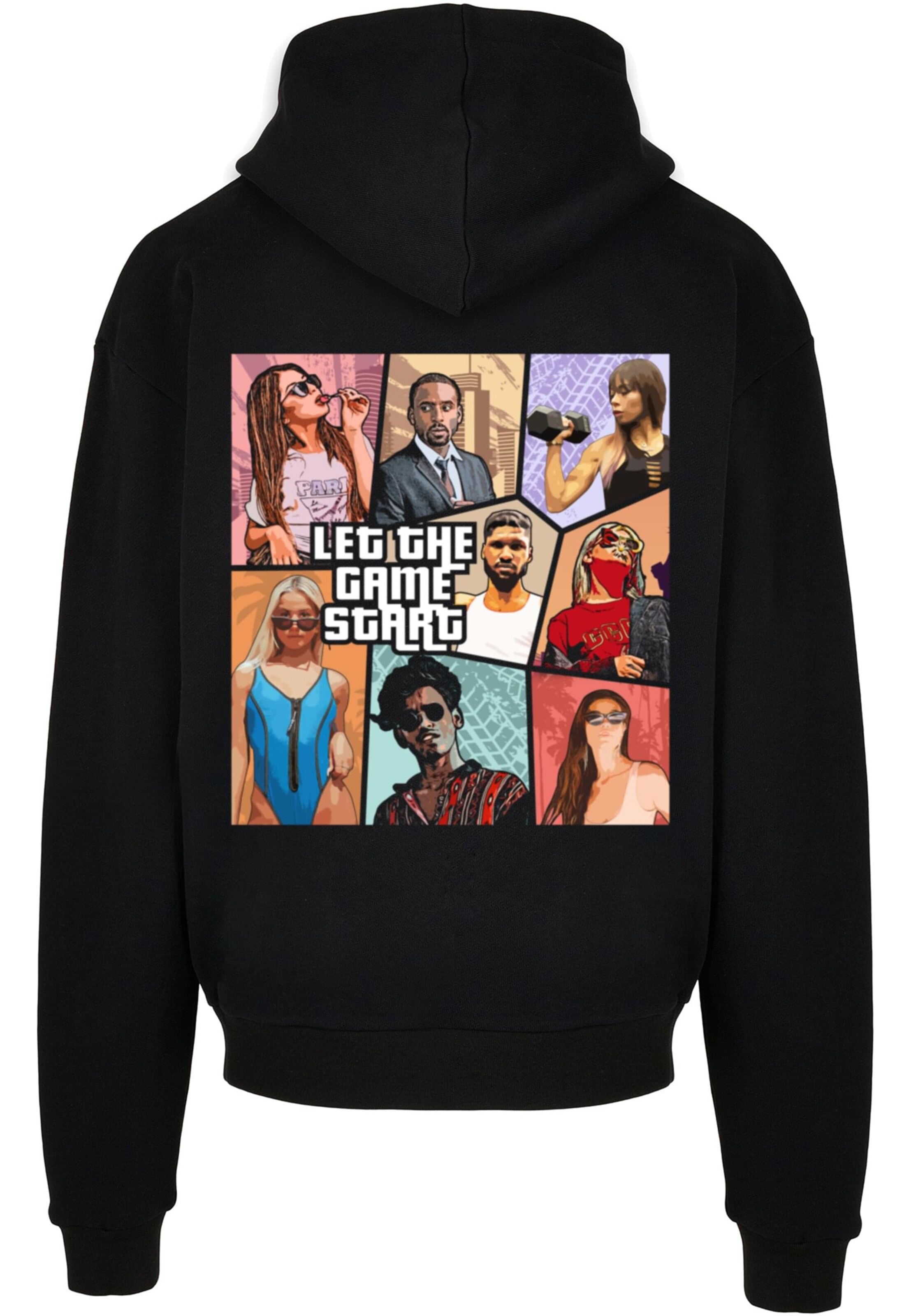 Sweat-shirt 'Grand Collage' Merchcode en noir