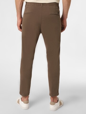 JOOP! Loose fit Pleat-front trousers 'Lead' in Brown