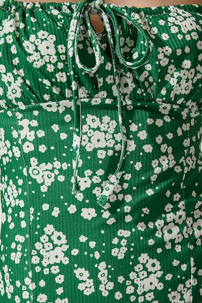 Happiness İstanbul Vestido de verano en 36 en verde / blanco, Vista del producto