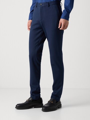 SCOTCH & SODA Slimfit Lærredsbukser 'Mott' i blå: forside