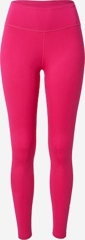 Skinny Pantalon de sport NIKE en rose : devant