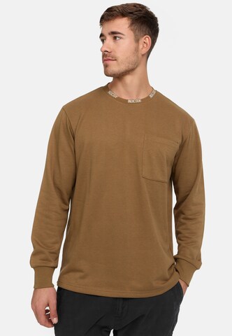 INDICODE JEANS Sweatshirt 'INWhann' in Brown: front