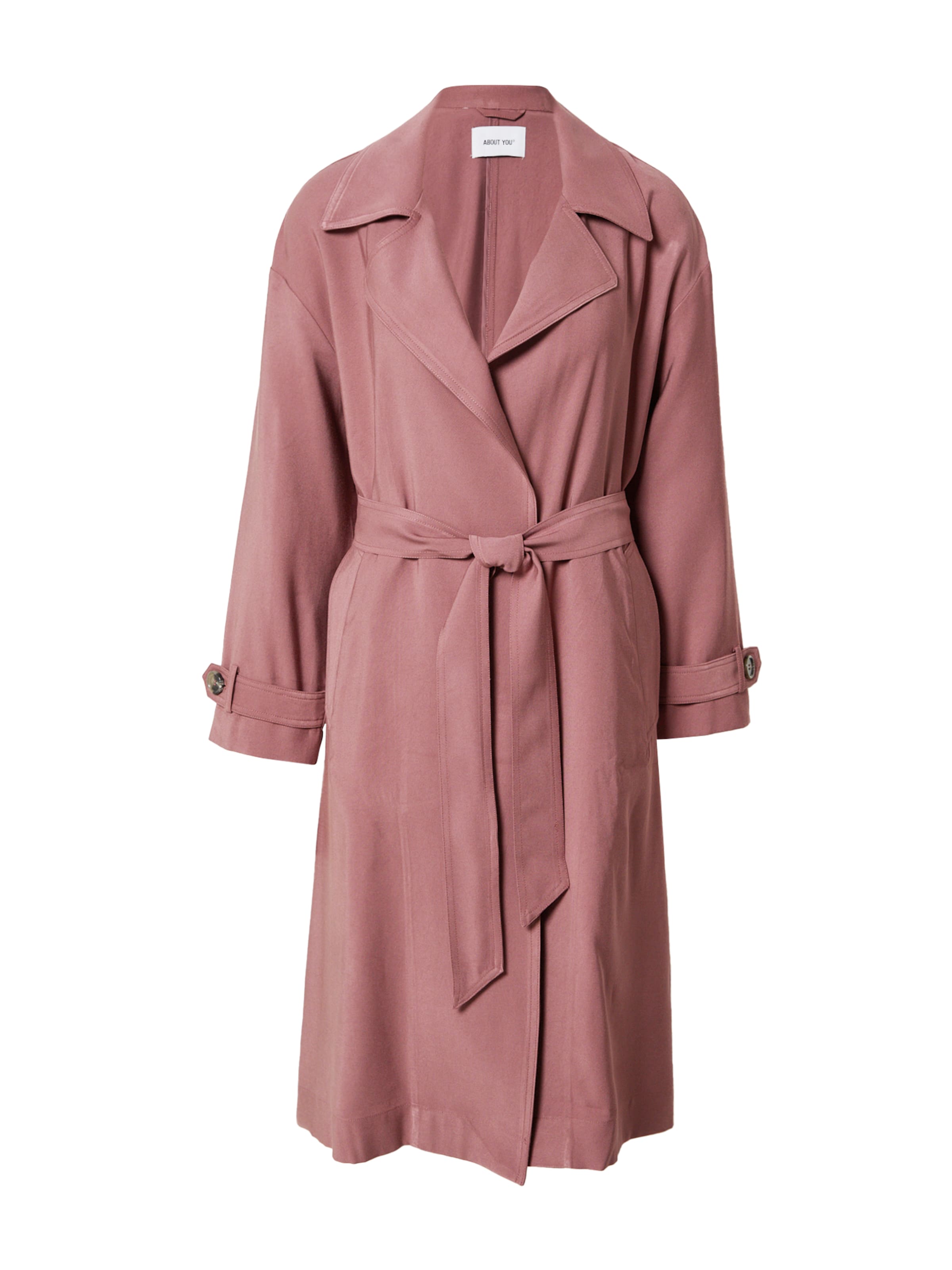 ABOUT YOU Between-seasons coat 'Vicky' in Pink: front