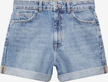 MANGO Regular Jeans 'MOM80' in Blauw: voorkant