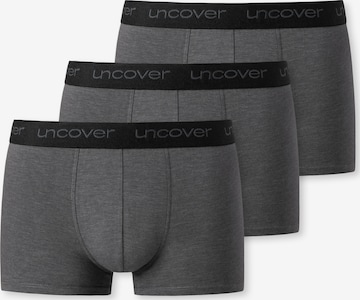 uncover by SCHIESSER תחתוני בוקסר '3-Pack Uncover' באפור: מלפנים