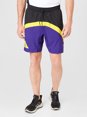 ADIDAS PERFORMANCE Regular Sportshorts 'Galaxy' in Schwarz: predná strana