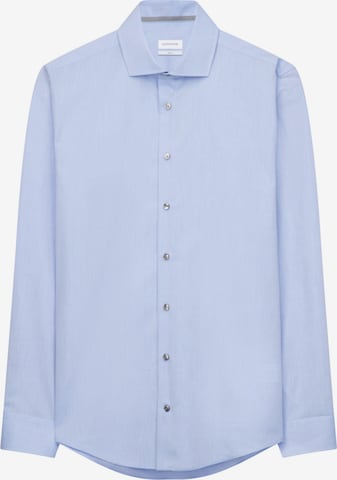 Coupe slim Chemise business SEIDENSTICKER en bleu : devant