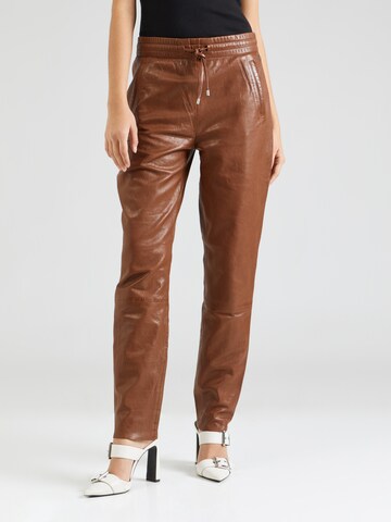 Gipsy by Mauritius - Tapered Pantalón 'Tariza' en marrón: frente
