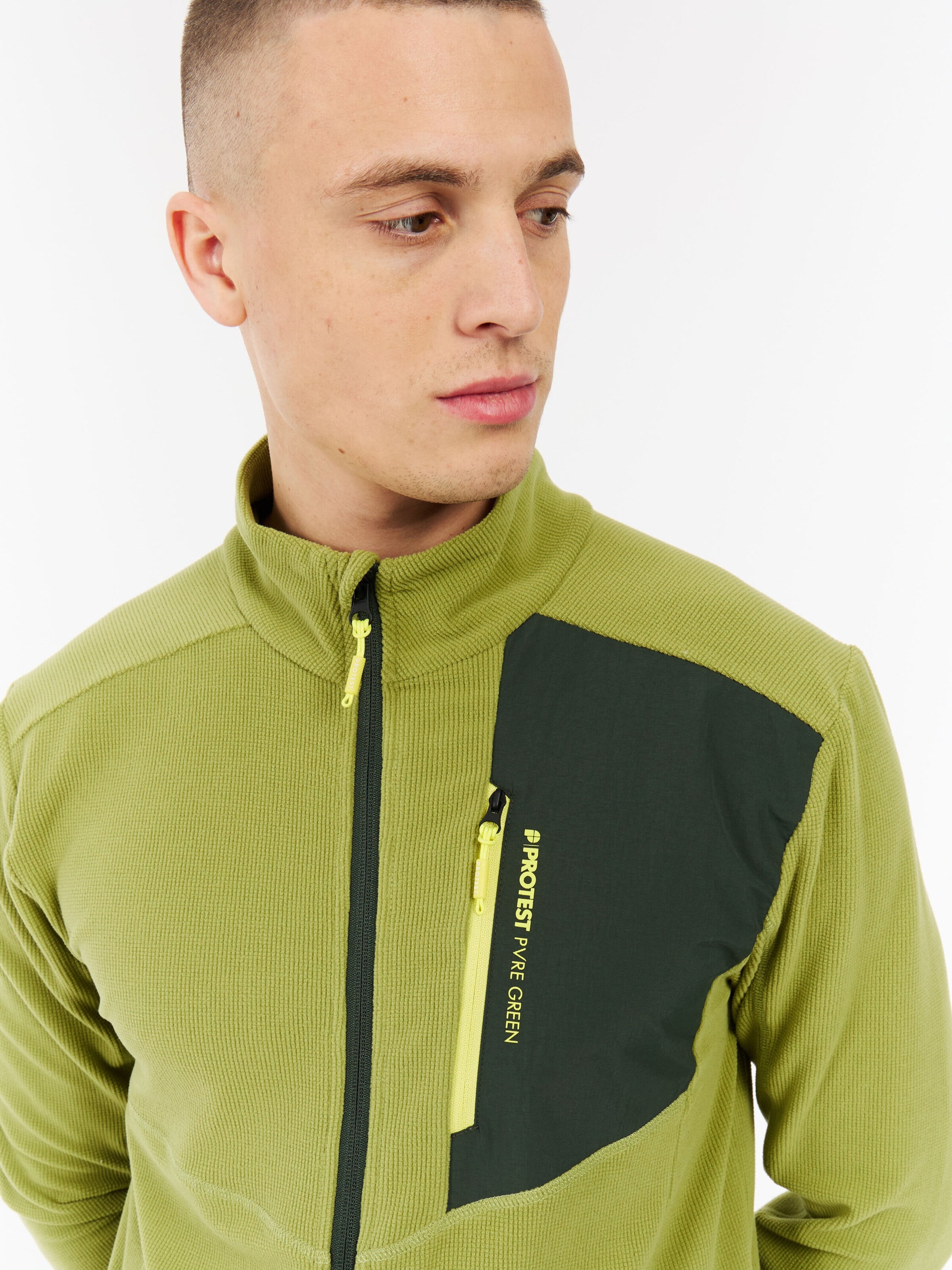 PROTEST Fleece jas 'PRTPallas' in Groen