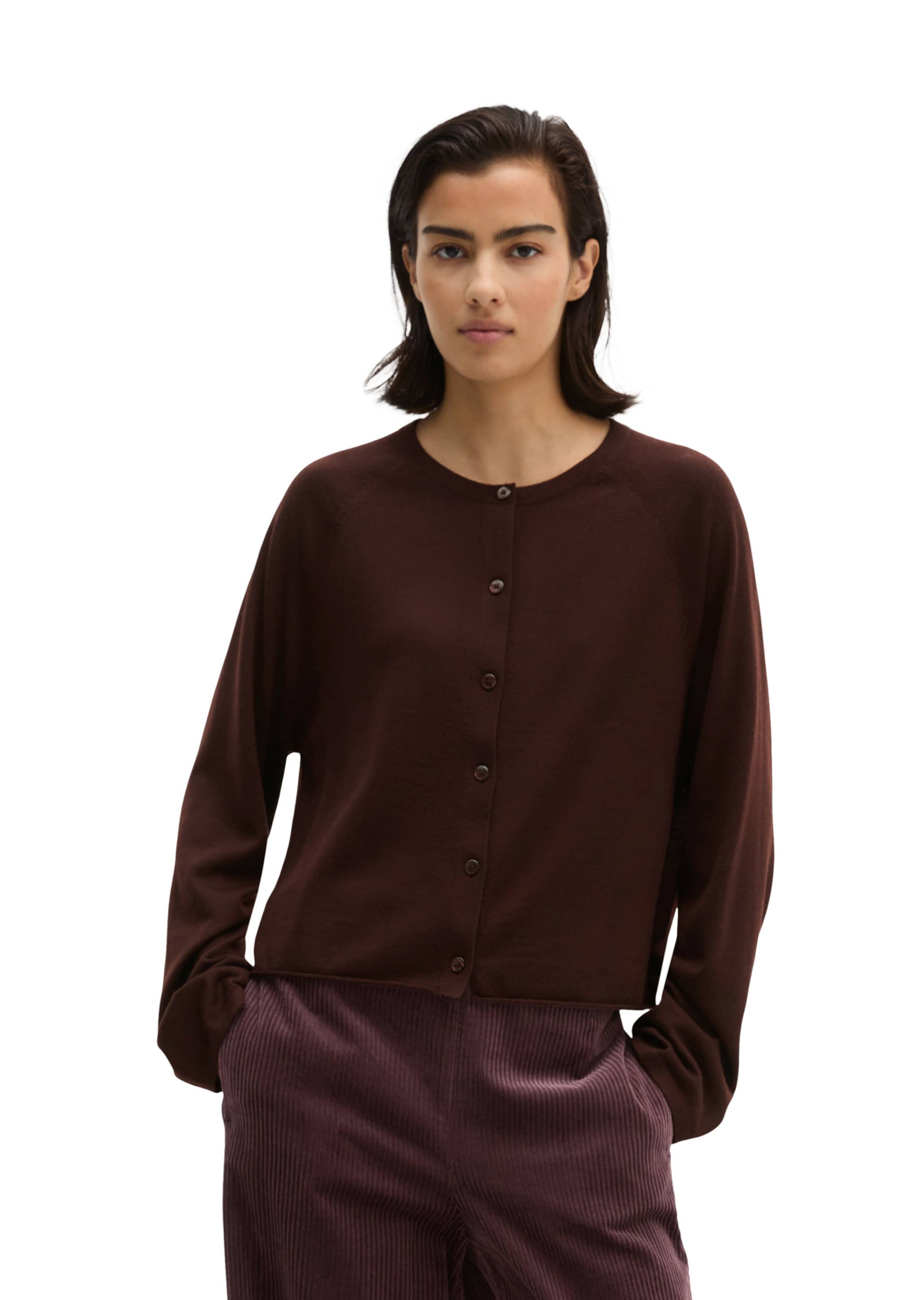 Marc O'Polo Knit cardigan in Brown: front