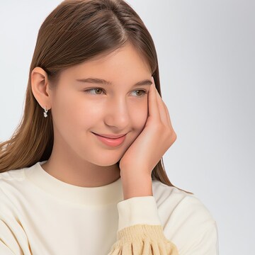 Lucardi Ohrringe in Silber: Vorderseite