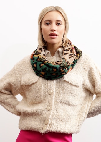 CODELLO Tube Scarf in Green