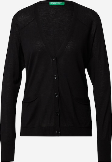 UNITED COLORS OF BENETTON Strickjacke en schwarz, Vue avec produit