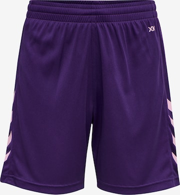 Hummel Workout Pants in Purple: front