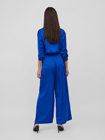 VILA Široke hlačnice Hlače 'Clair' | modra barva