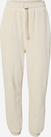 A LOT LESS Tapered Hose 'Fabienne' (GOTS) in Beige: predná strana