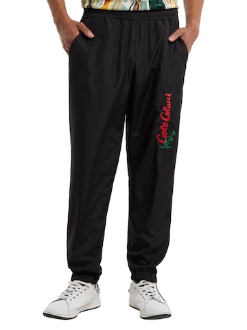 Carlo Colucci Regular Broek 'Fabbroni' in Zwart: voorkant