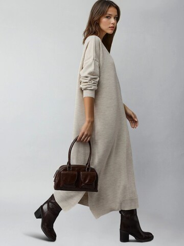 My fashion Knitted dress 'Strickkleider' in Grey: front
