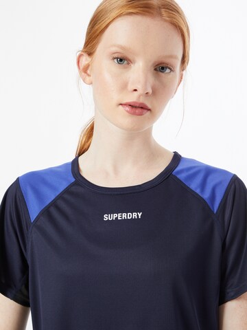 T-shirt fonctionnel Superdry en bleu