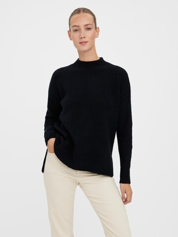 VERO MODA Pullover 'VMLEFILE' in Schwarz: Vorderseite