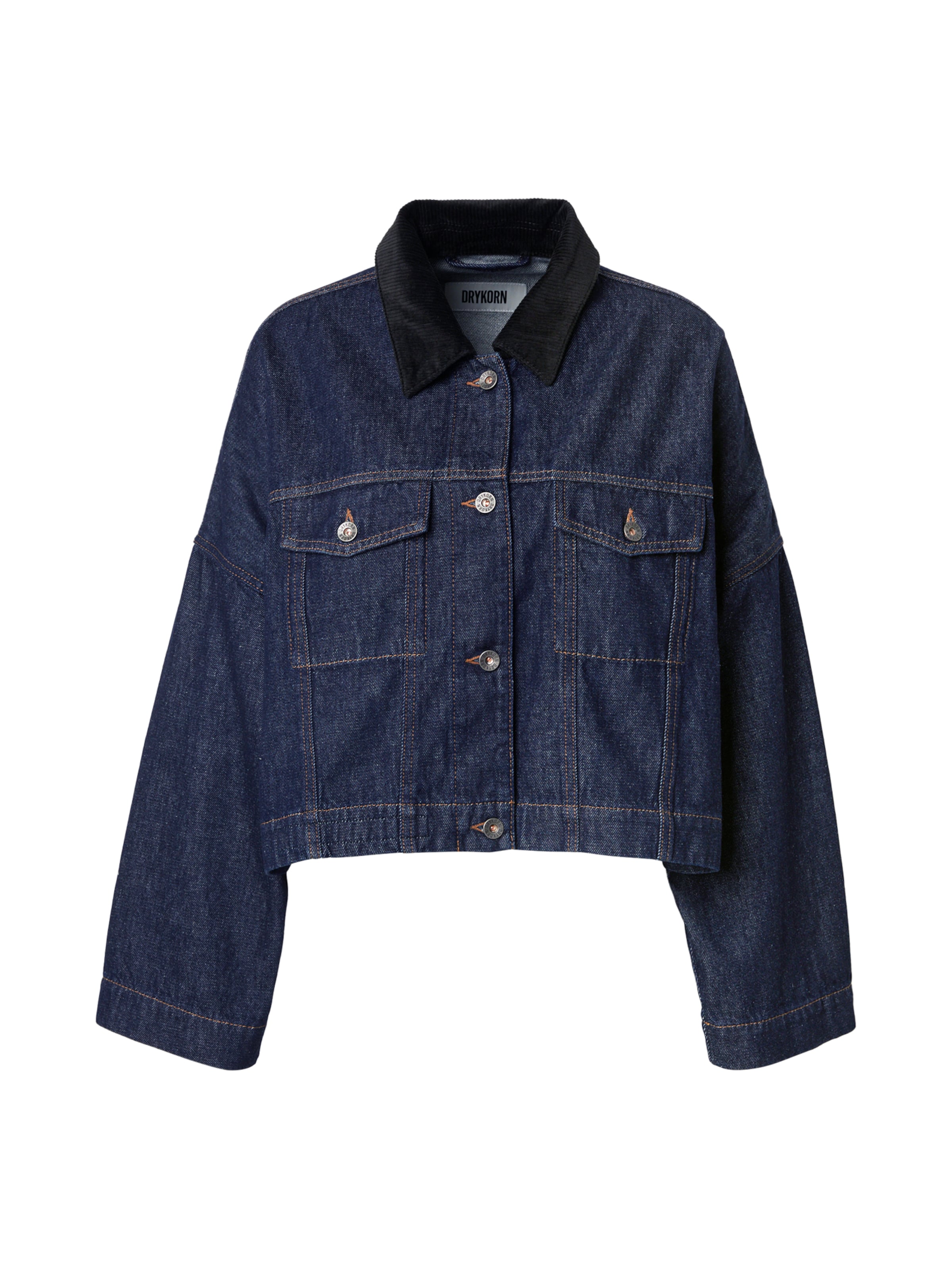 DRYKORN Between-Season Jacket 'HOLBROOKS_1 10' in Blue: front