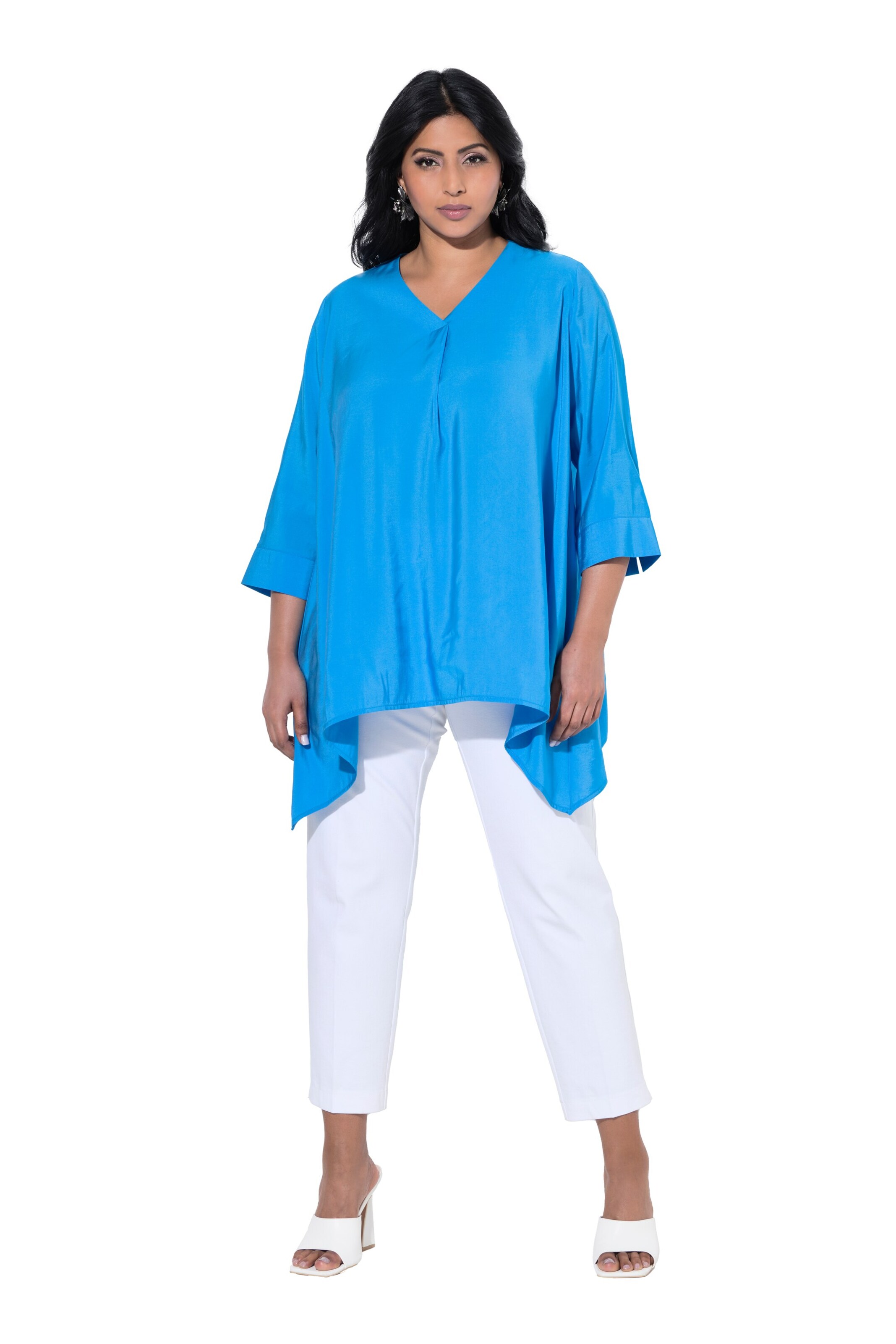 Ulla Popken Tuniek in Blauw: voorkant